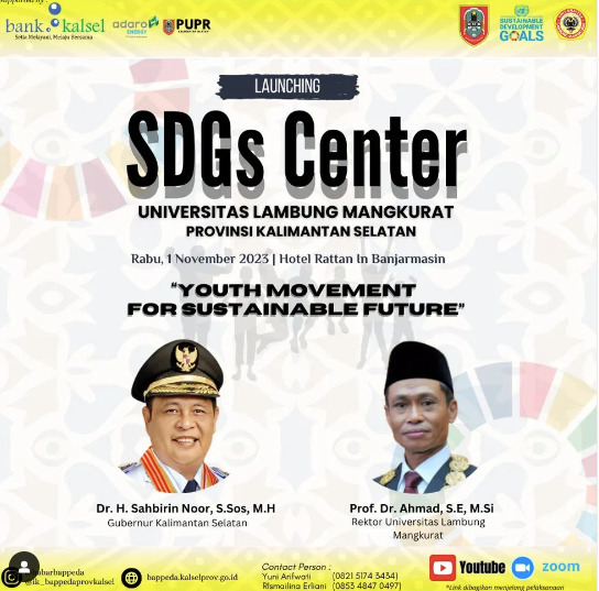 Launching SDGs Center ULM Prov Kalsel